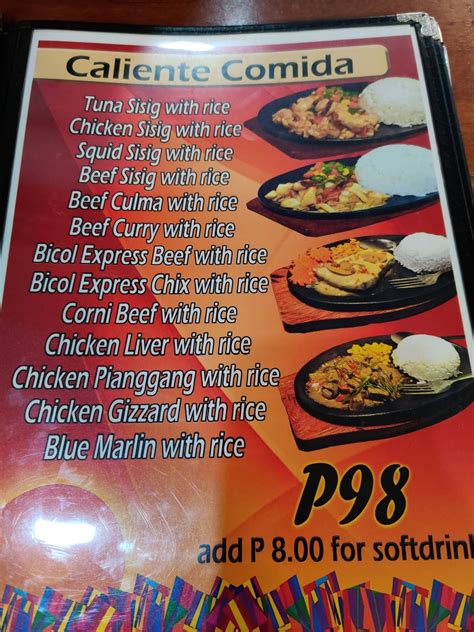 barcode zamboanga catering menu